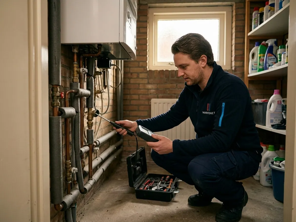 Warmtenet vakman spoort lekkage nauwkeurig op in leidingwerk